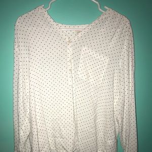 White starry long sleeve